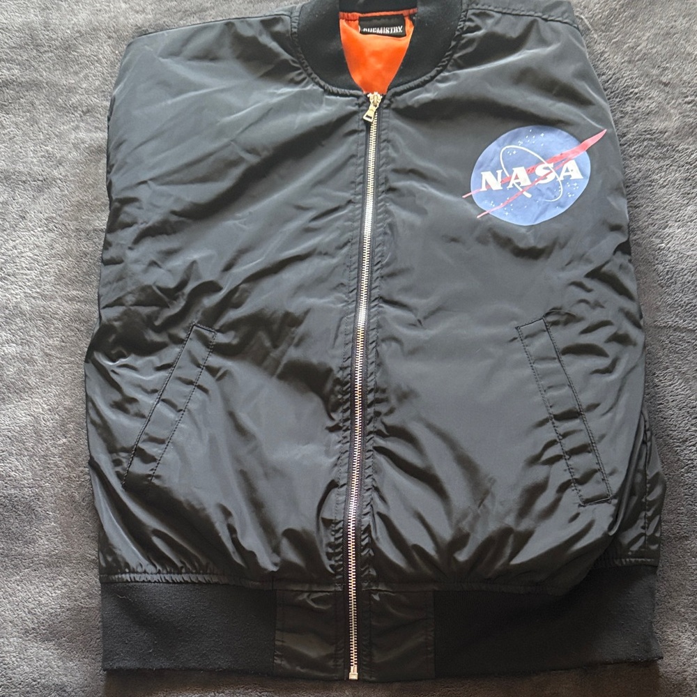 NASA Black Bomber Jacket